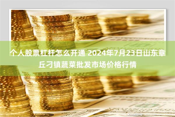 个人股票杠杆怎么开通 2024年7月23日山东章丘刁镇蔬菜批发市场价格行情