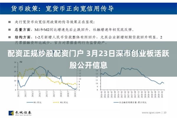 配资正规炒股配资门户 3月23日深市创业板活跃股公开信息